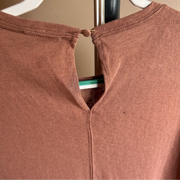 Easel Terracotta Puff Sleeve Dress- Size Medium - Picture 5 of 5